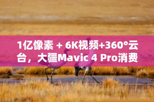 1亿像素 + 6K视频+360°云台，大疆Mavic 4 Pro消费级无人机的天花板