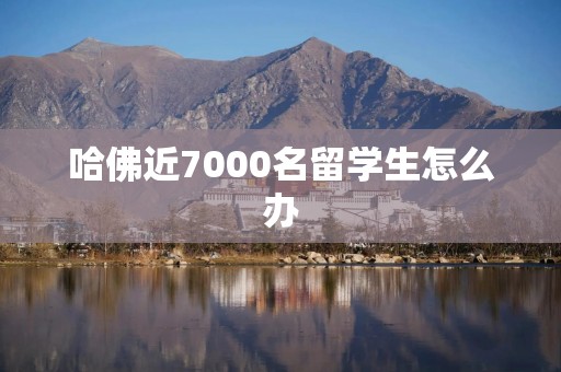哈佛近7000名留学生怎么办