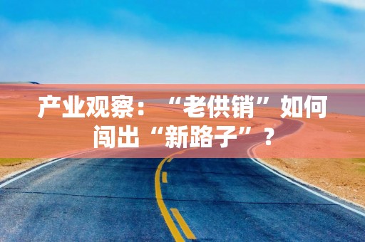 产业观察：“老供销”如何闯出“新路子”？