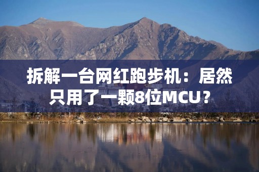拆解一台网红跑步机：居然只用了一颗8位MCU？