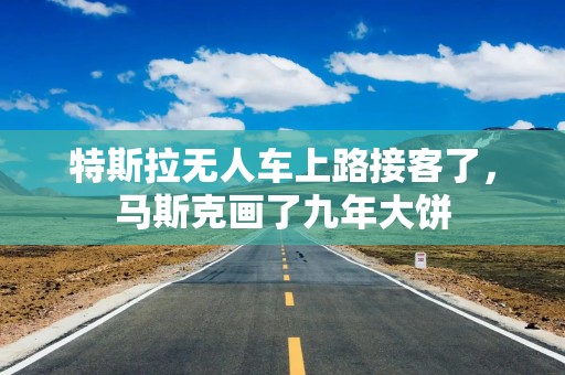特斯拉无人车上路接客了，马斯克画了九年大饼