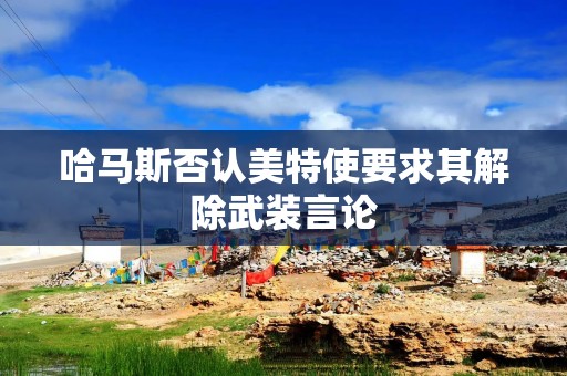 哈马斯否认美特使要求其解除武装言论