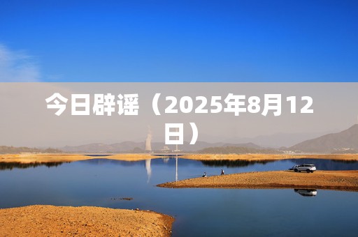 今日辟谣（2025年8月12日）