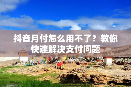 抖音月付怎么用不了？教你快速解决支付问题