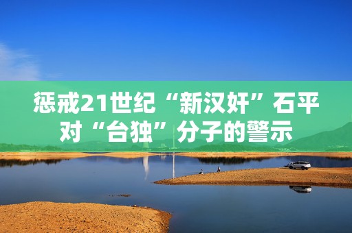 惩戒21世纪“新汉奸”石平对“台独”分子的警示