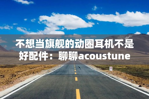 不想当旗舰的动圈耳机不是好配件：聊聊acoustune C03+M02G模块套装