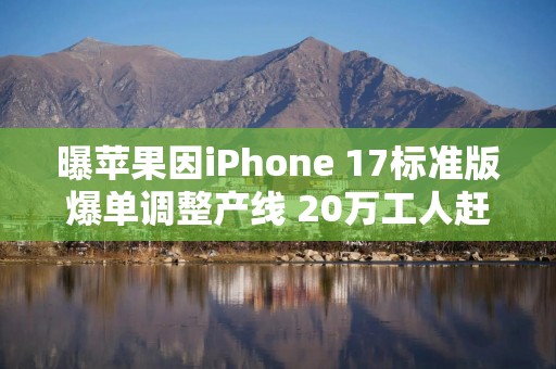 曝苹果因iPhone 17标准版爆单调整产线 20万工人赶工