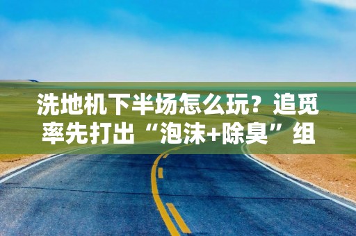 洗地机下半场怎么玩？追觅率先打出“泡沫+除臭”组合拳