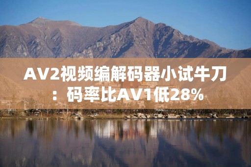 AV2视频编解码器小试牛刀：码率比AV1低28%