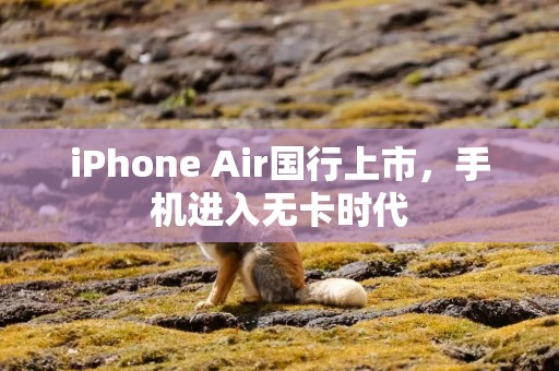 iPhone Air国行上市，手机进入无卡时代