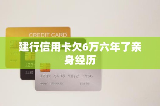 建行信用卡欠6万六年了亲身经历