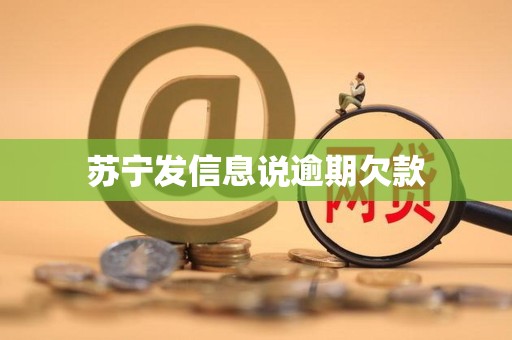 苏宁发信息说逾期欠款