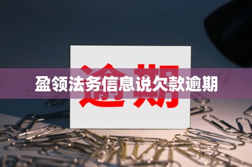 盈领法务信息说欠款逾期