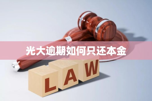 光大逾期如何只还本金