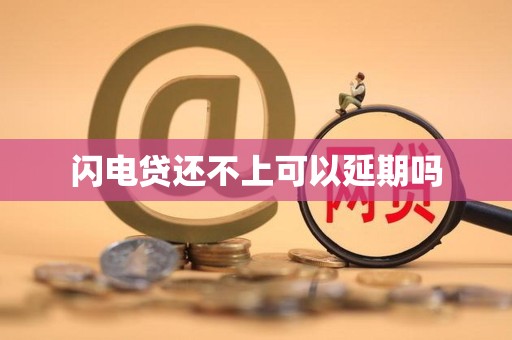 闪电贷还不上可以延期吗