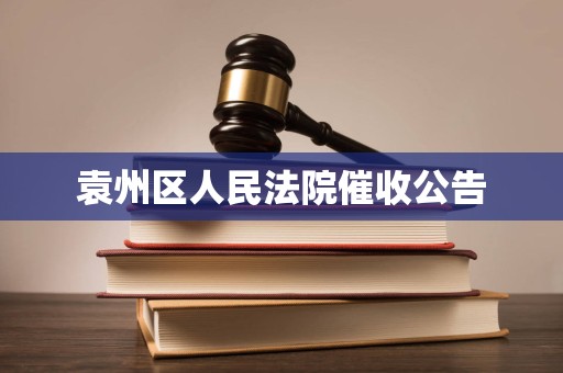 袁州区人民法院催收公告