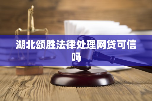 湖北颂胜法律处理网贷可信吗