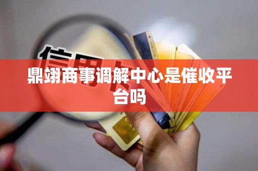 鼎翊商事调解中心是催收平台吗