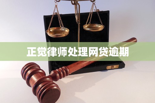 正觉律师处理网贷逾期
