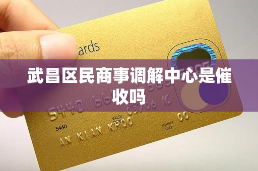 武昌区民商事调解中心是催收吗