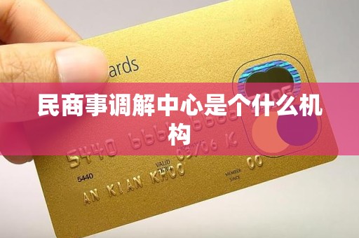 民商事调解中心是个什么机构
