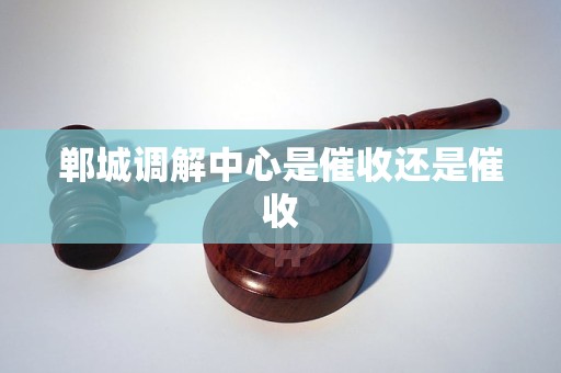 郸城调解中心是催收还是催收
