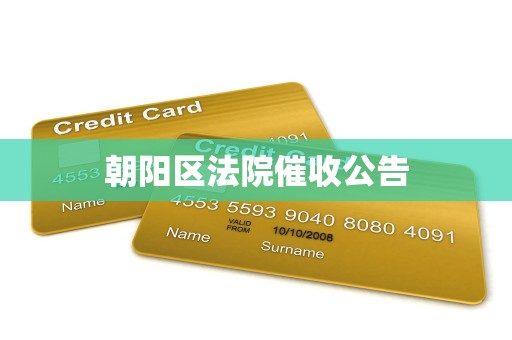 朝阳区法院催收公告