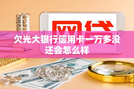 欠光大银行信用卡一万多没还会怎么样