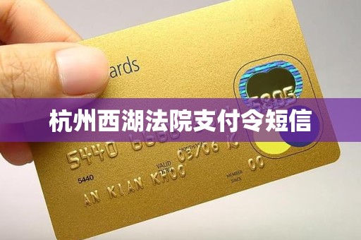 杭州西湖法院支付令短信