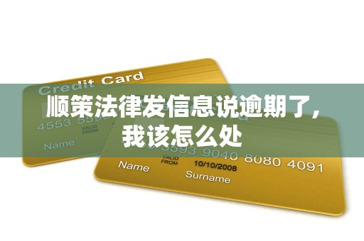 顺策法律发信息说逾期了,我该怎么处
