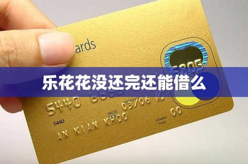 乐花花没还完还能借么
