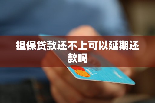 担保贷款还不上可以延期还款吗