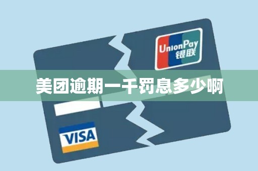 美团逾期一千罚息多少啊