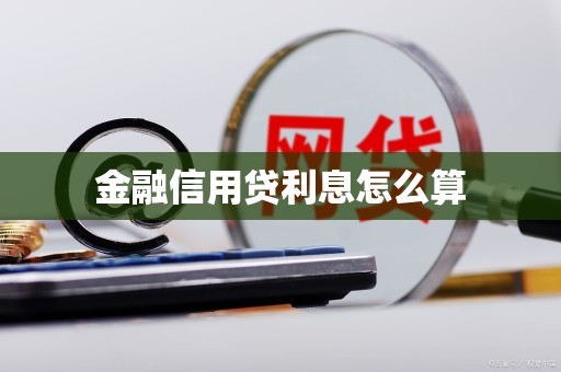 金融信用贷利息怎么算