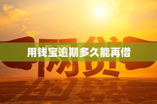 用钱宝逾期多久能再借