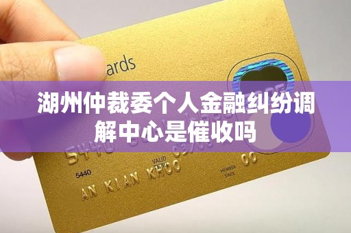 湖州仲裁委个人金融纠纷调解中心是催收吗