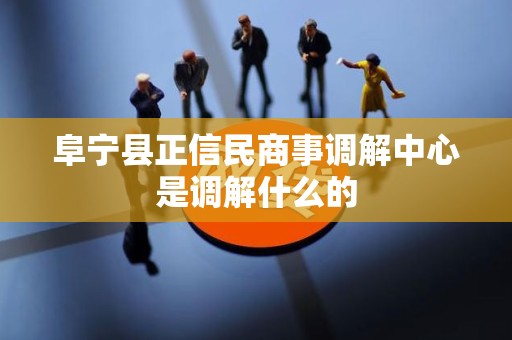 阜宁县正信民商事调解中心是调解什么的