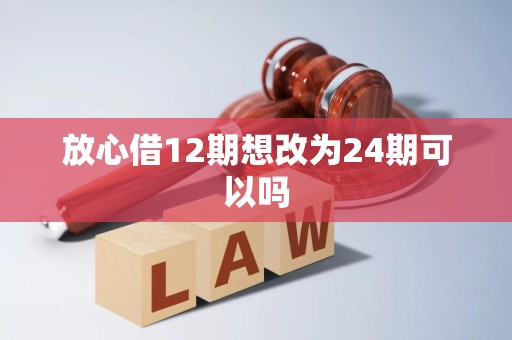 放心借12期想改为24期可以吗