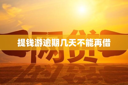 提钱游逾期几天不能再借