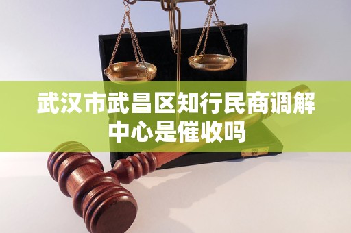 武汉市武昌区知行民商调解中心是催收吗