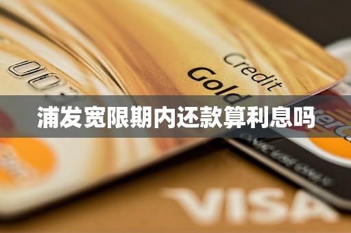 浦发宽限期内还款算利息吗