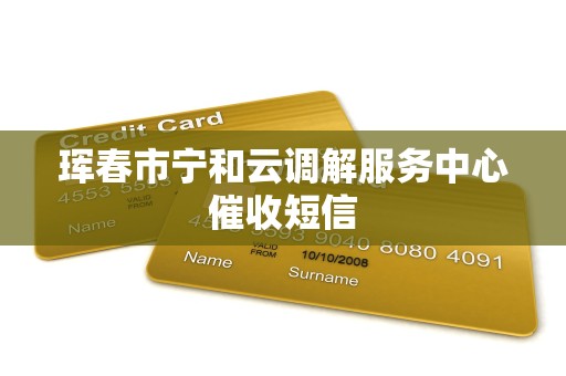 珲春市宁和云调解服务中心催收短信