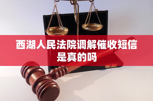 西湖人民法院调解催收短信是真的吗