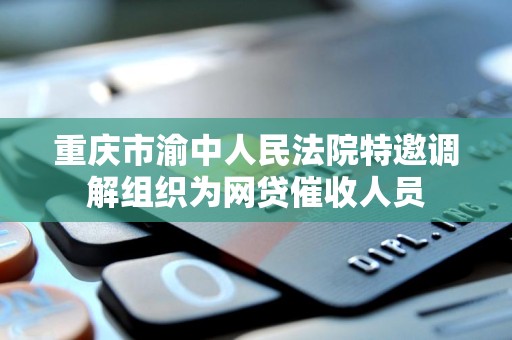 重庆市渝中人民法院特邀调解组织为网贷催收人员