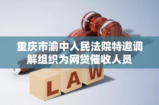 重庆市渝中人民法院特邀调解组织为网贷催收人员