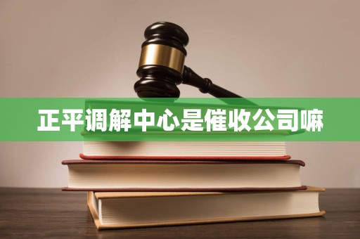 正平调解中心是催收公司嘛