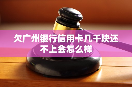 欠广州银行信用卡几千块还不上会怎么样