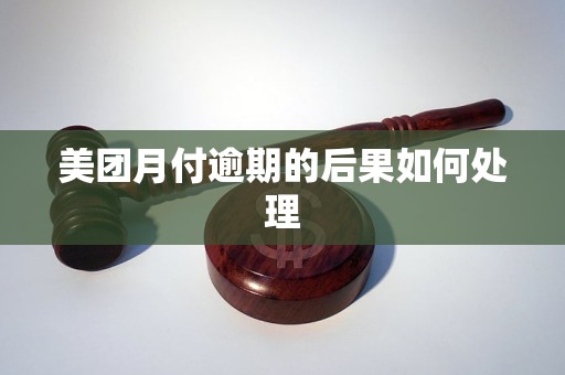 美团月付逾期的后果如何处理