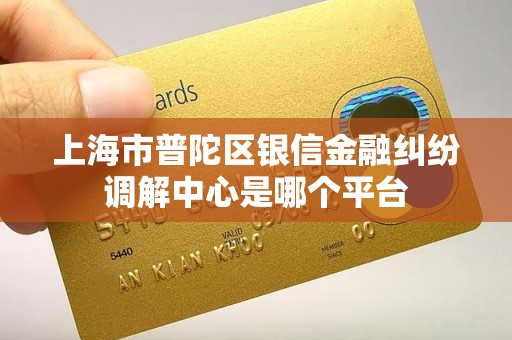 上海市普陀区银信金融纠纷调解中心是哪个平台
