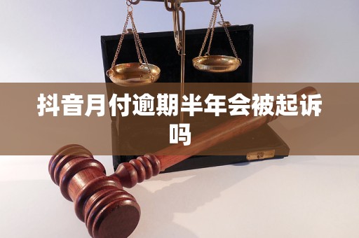 抖音月付逾期半年会被起诉吗